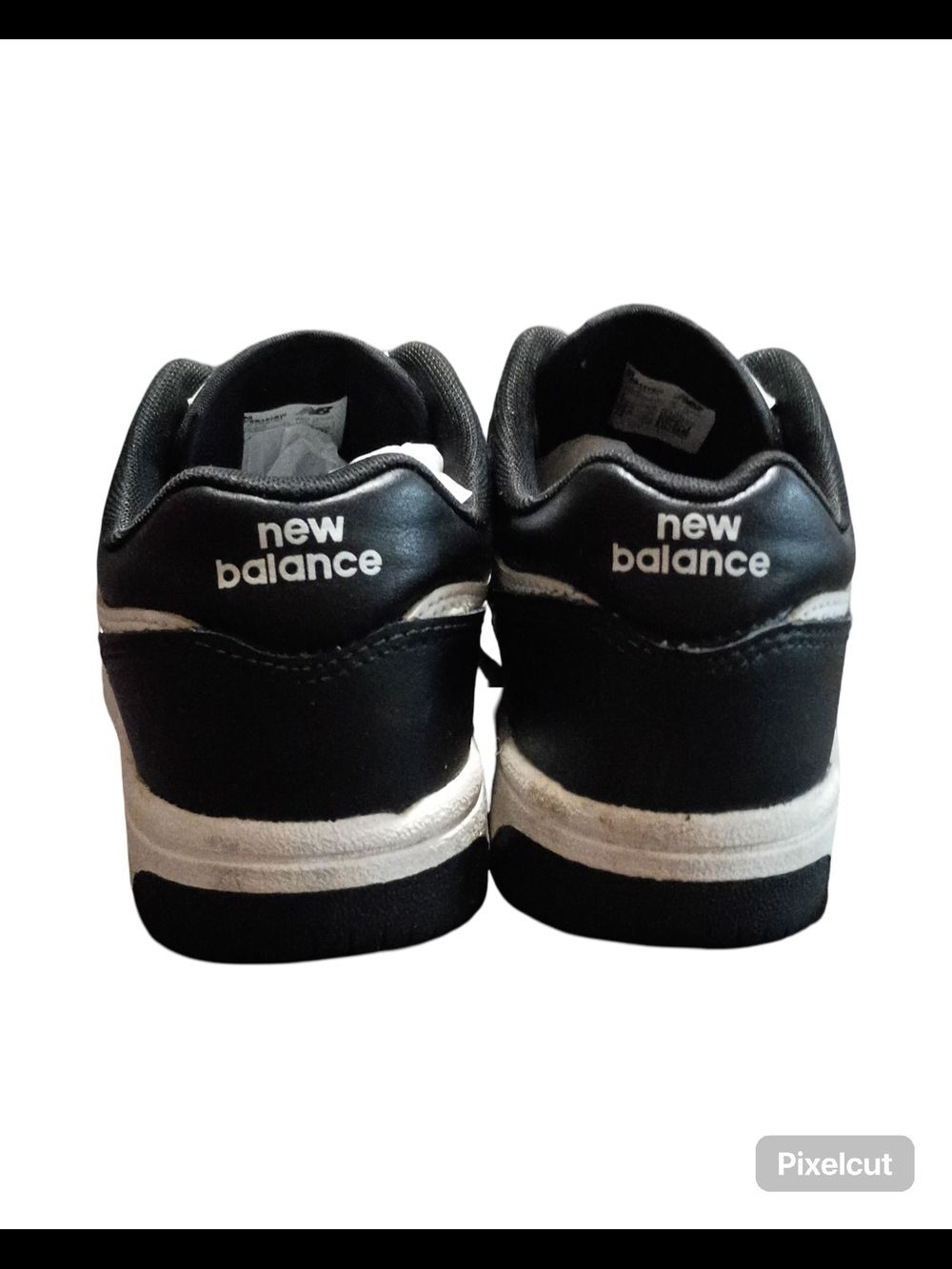 New Balance 480 Leather Sneakers in Black & White | Size 1 Youth - Picture 4 of 6